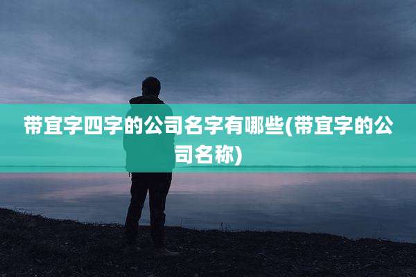 带宜字四字的公司名字有哪些(带宜字的公司名称)