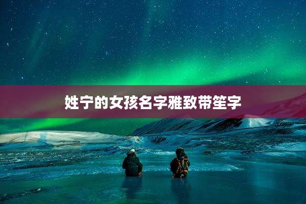 姓宁的女孩名字雅致带笙字
