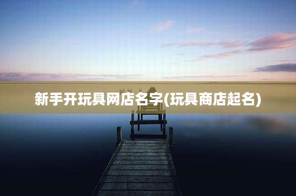 新手开玩具网店名字(玩具商店起名)