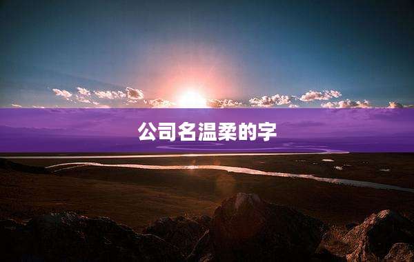 公司名温柔的字
