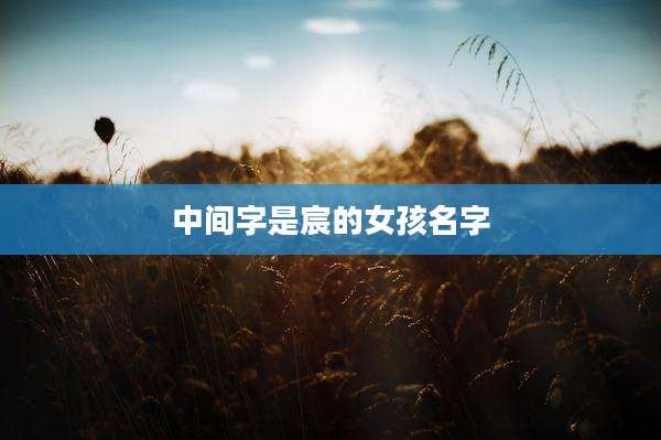 中间字是宸的女孩名字