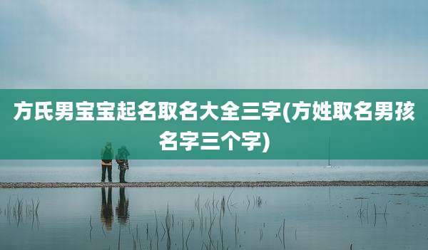 方氏男宝宝起名取名大全三字(方姓取名男孩名字三个字)