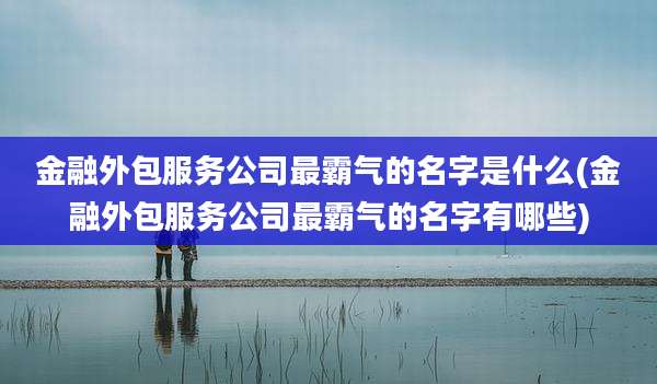 金融外包服务公司最霸气的名字是什么(金融外包服务公司最霸气的名字有哪些)