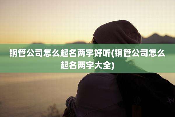 钢管公司怎么起名两字好听(钢管公司怎么起名两字大全)