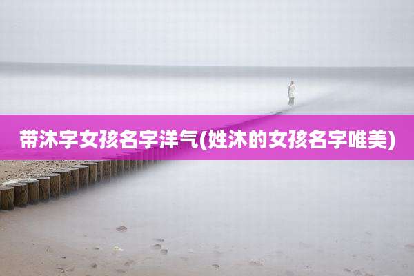 带沐字女孩名字洋气(姓沐的女孩名字唯美)