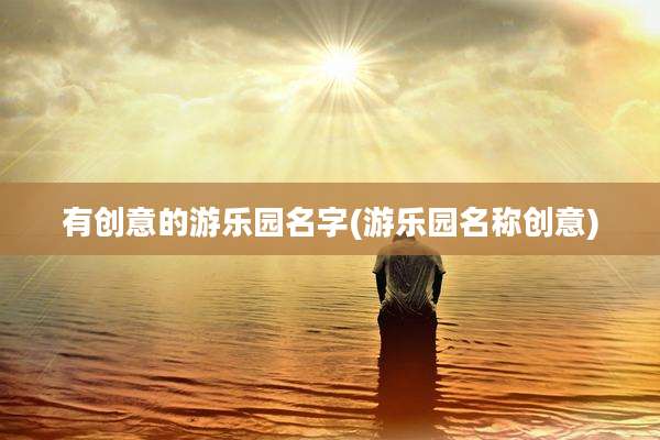 有创意的游乐园名字(游乐园名称创意)
