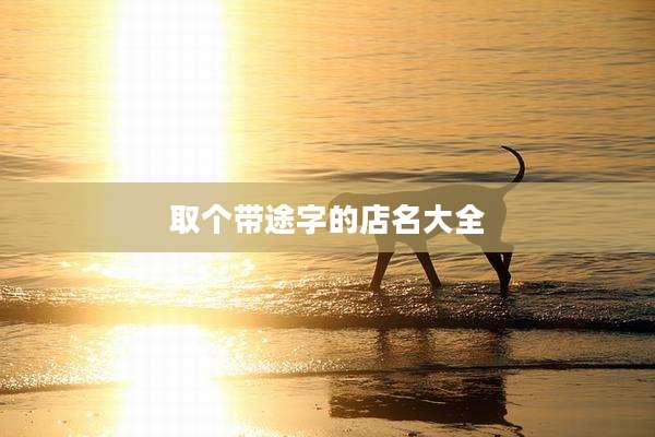 取个带途字的店名大全