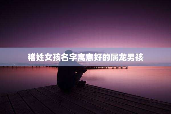 稽姓女孩名字寓意好的属龙男孩