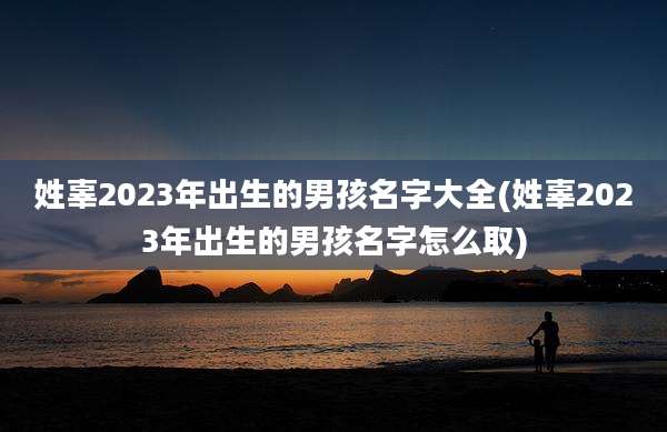 姓辜2023年出生的男孩名字大全(姓辜2023年出生的男孩名字怎么取)