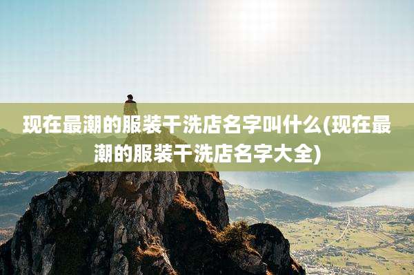 现在最潮的服装干洗店名字叫什么(现在最潮的服装干洗店名字大全)