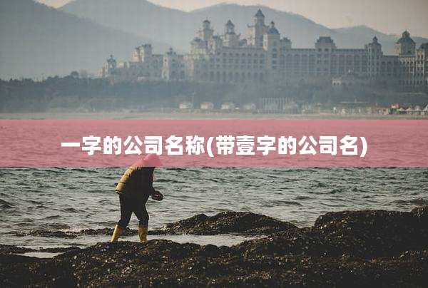 一字的公司名称(带壹字的公司名)