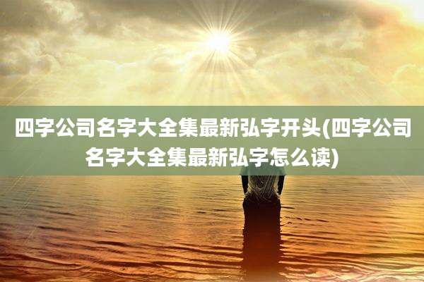 四字公司名字大全集最新弘字开头(四字公司名字大全集最新弘字怎么读)
