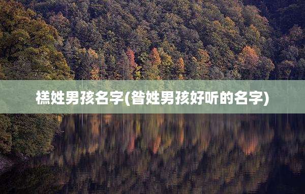 禚姓男孩名字(昝姓男孩好听的名字)