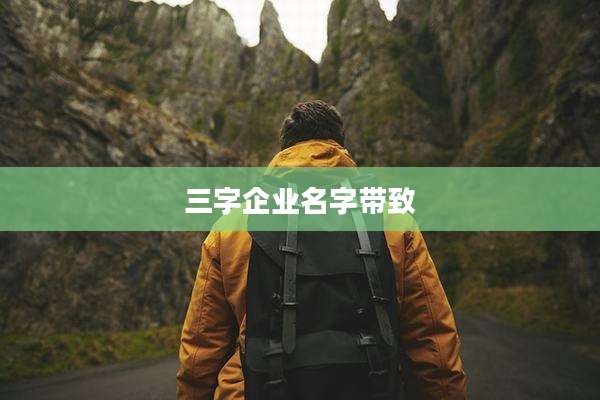 三字企业名字带致