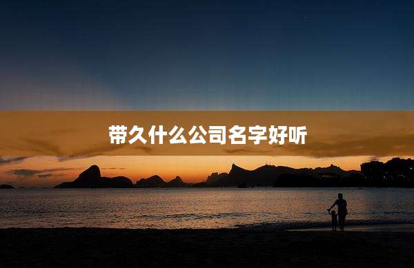 带久什么公司名字好听