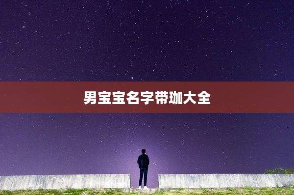 男宝宝名字带珈大全