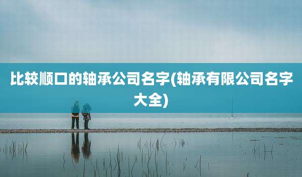 比较顺口的轴承公司名字(轴承有限公司名字大全)