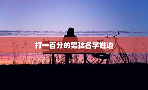 打一百分的男孩名字姓边
