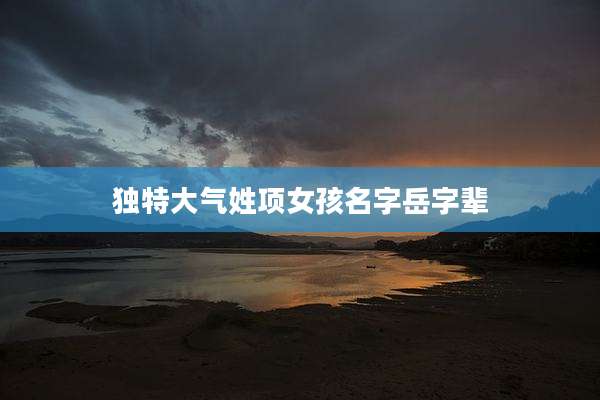 独特大气姓项女孩名字岳字辈