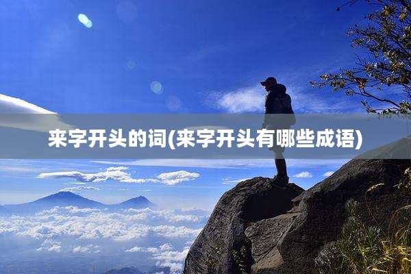 来字开头的词(来字开头有哪些成语)