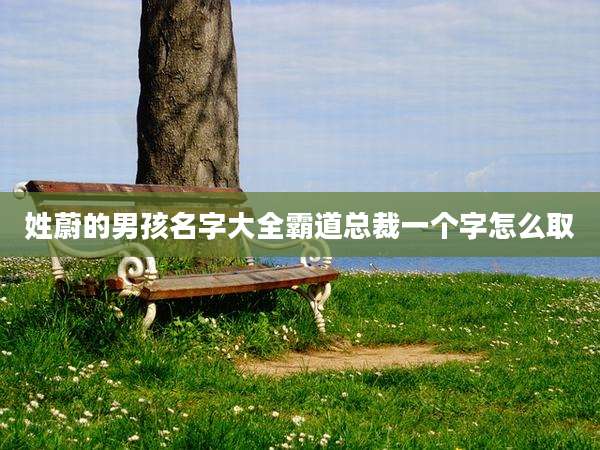 姓蔚的男孩名字大全霸道总裁一个字怎么取