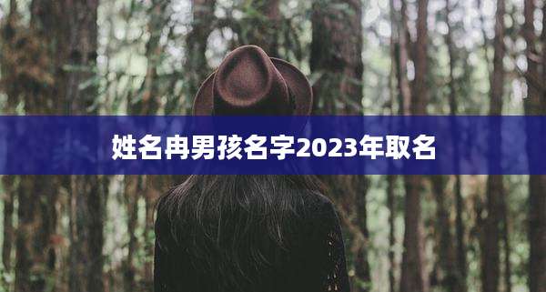 姓名冉男孩名字2023年取名