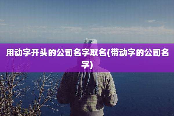 用动字开头的公司名字取名(带动字的公司名字)