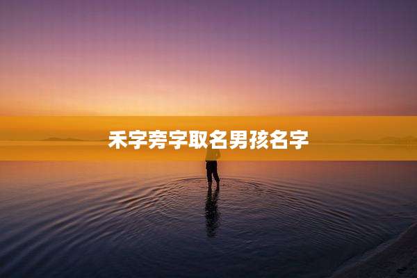 禾字旁字取名男孩名字