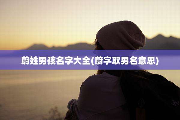 蔚姓男孩名字大全(蔚字取男名意思)