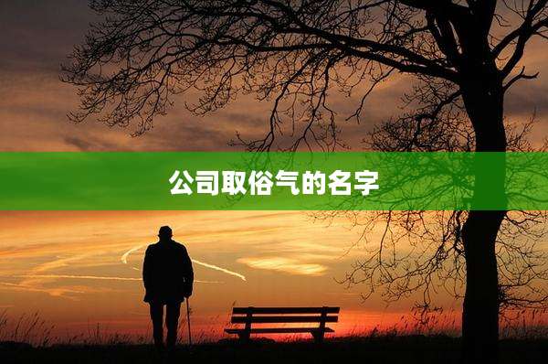 公司取俗气的名字