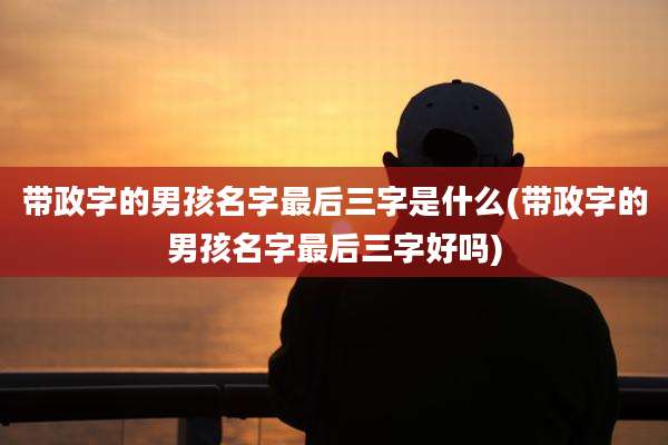 带政字的男孩名字最后三字是什么(带政字的男孩名字最后三字好吗)