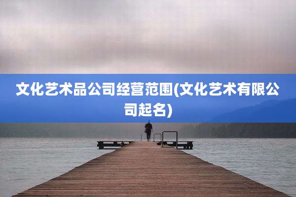 文化艺术品公司经营范围(文化艺术有限公司起名)