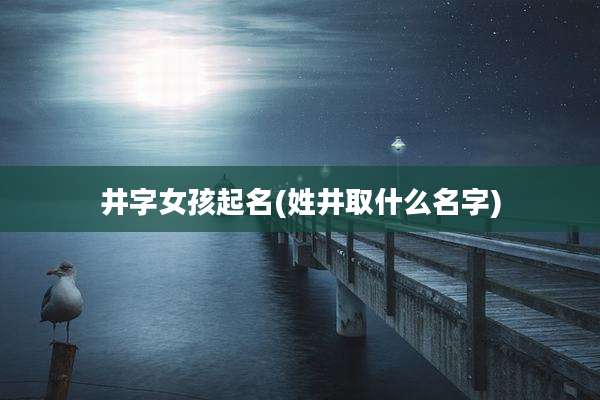 井字女孩起名(姓井取什么名字)