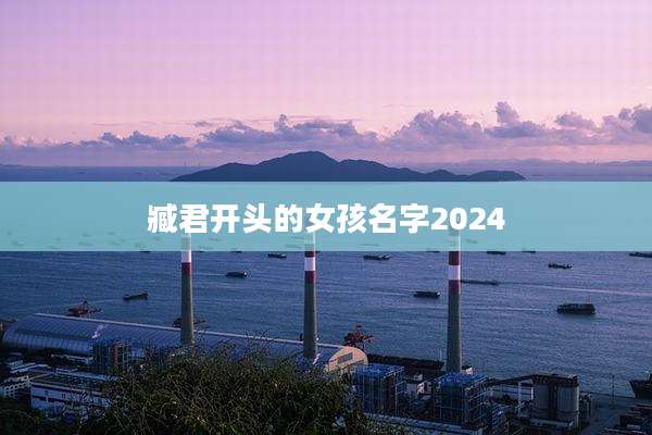 臧君开头的女孩名字2024