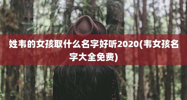 姓韦的女孩取什么名字好听2020(韦女孩名字大全免费)