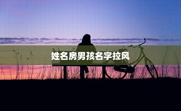 姓名房男孩名字拉风