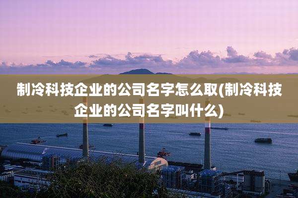 制冷科技企业的公司名字怎么取(制冷科技企业的公司名字叫什么)