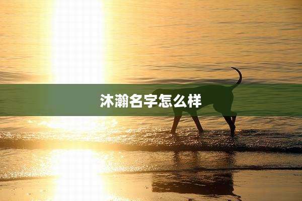沐瀚名字怎么样
