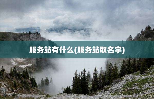 服务站有什么(服务站取名字)