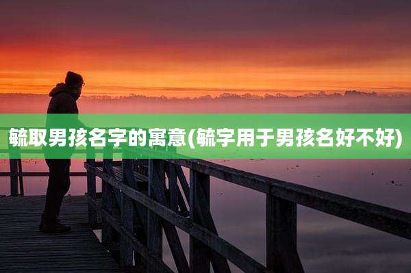 毓取男孩名字的寓意(毓字用于男孩名好不好)