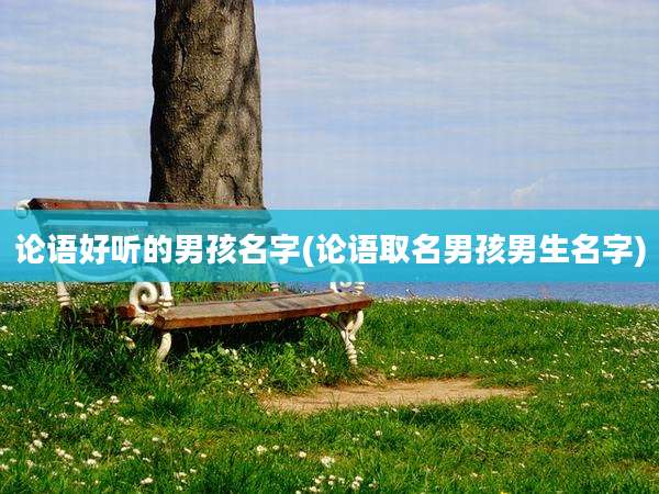 论语好听的男孩名字(论语取名男孩男生名字)