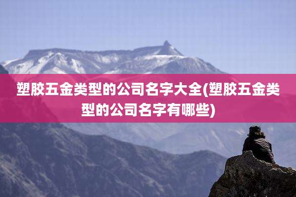 塑胶五金类型的公司名字大全(塑胶五金类型的公司名字有哪些)