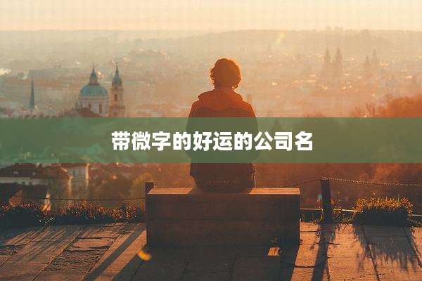 带微字的好运的公司名