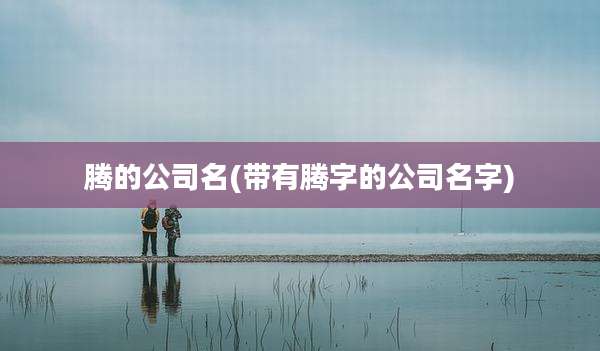 腾的公司名(带有腾字的公司名字)