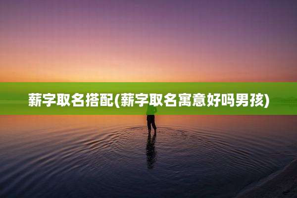 薪字取名搭配(薪字取名寓意好吗男孩)