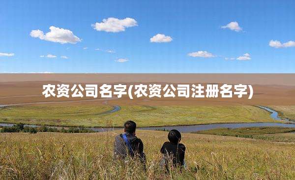 农资公司名字(农资公司注册名字)