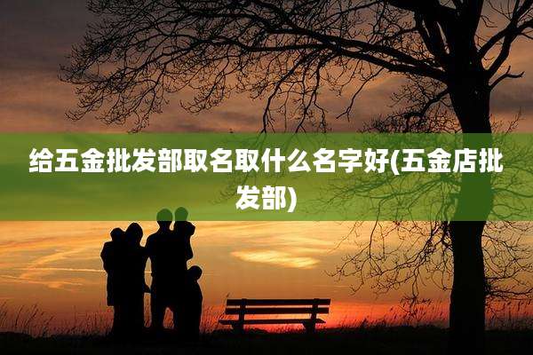 给五金批发部取名取什么名字好(五金店批发部)