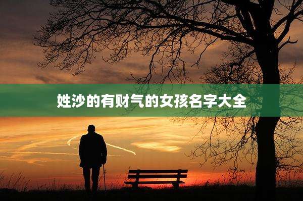 姓沙的有财气的女孩名字大全