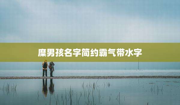 糜男孩名字简约霸气带水字