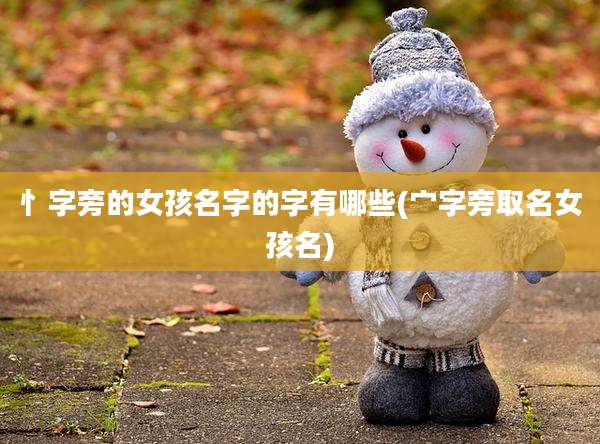 忄字旁的女孩名字的字有哪些(宀字旁取名女孩名)